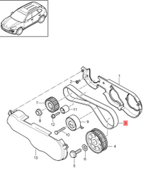 Timing Belt CT1131K1 95510221900 & 95510524300 & 95510524400 & 95510524401 Compatible With PORSCHE CAYENNE (92A) CAYENNE (9PA) CONTINENTAL