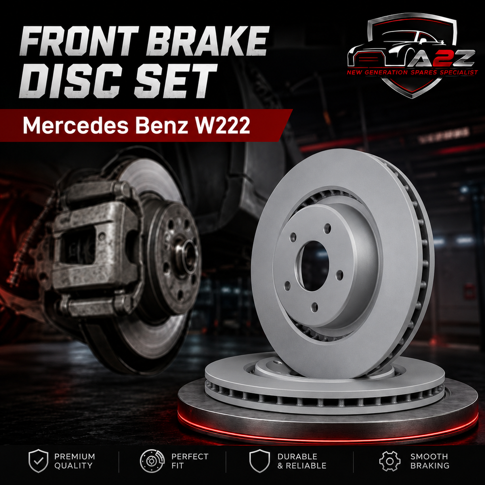 Front Brake Disc Set 2224200172 Compatible With Mercedes Benz W222