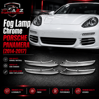 Fog Lamp Chrome Compatible With PORSCHE PANAMERA 2014-2017 Fog Lamp Chrome 970505573031 9705055740300 970505575031 970505576031 97050557303 97050557403 97050557503 97050557603 (Set Of 4) Fog No.161