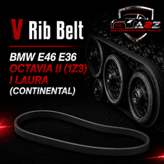 V-Ribbed Serpentine Belt 11281739816 Compatible With BMW E46 E36