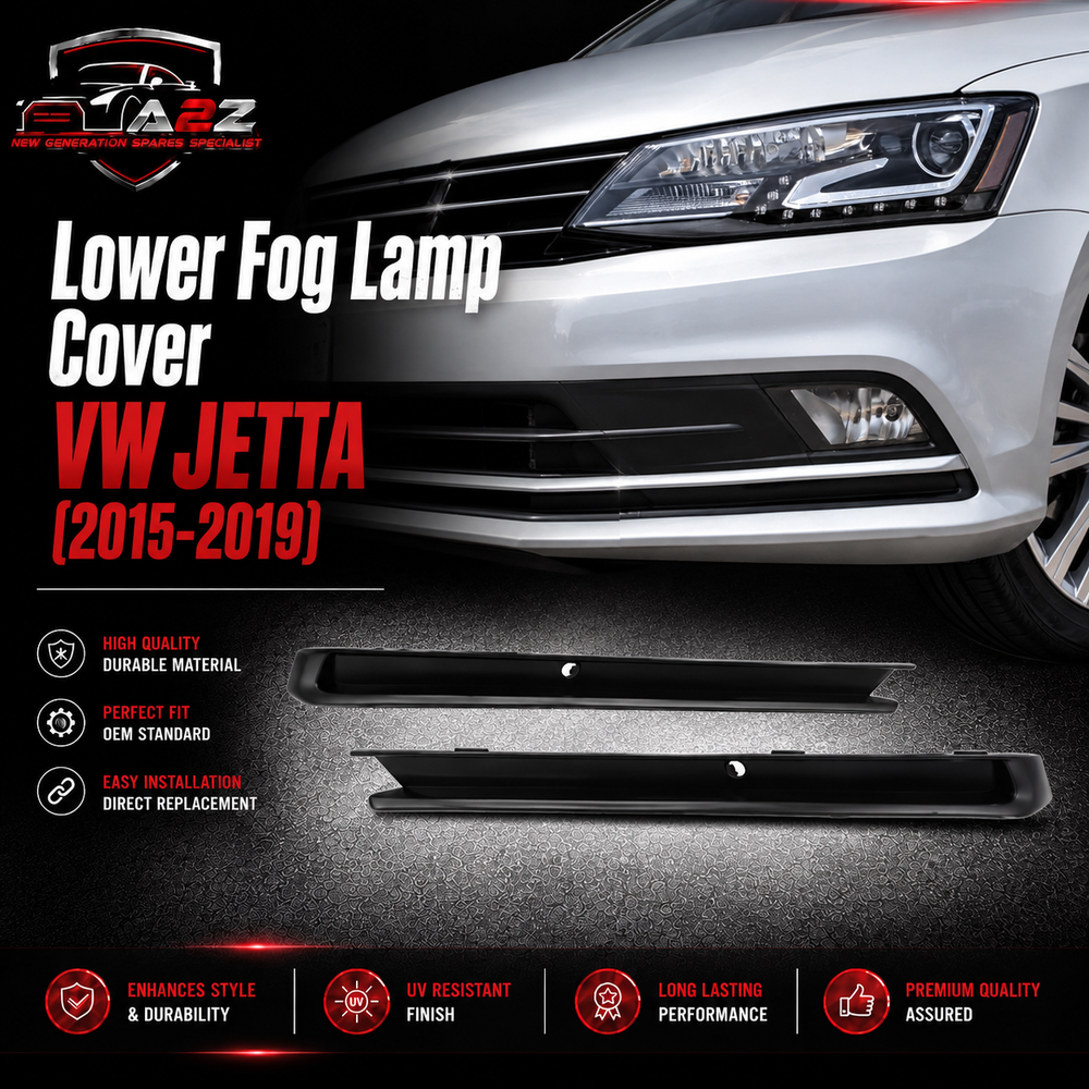 Lower Fog Lamp Cover Left 5C6807233A & Right 5C6807234A 5C6807233A9B9 Compatible With VW JETTA (2015-2019) No.137