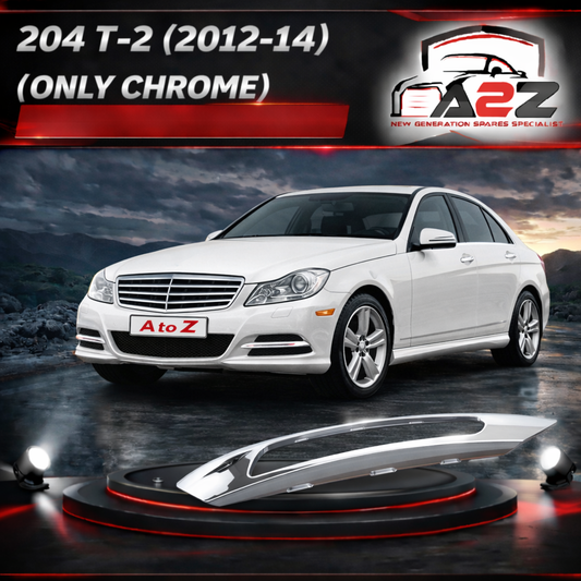 Fog Lamp Chrome Compatible With MERCEDES-BENZ C-CLASS W204 2012-2014 Fog Lamp Chrome Left 2048852974 & Right 2048853074 Tag-FC-251