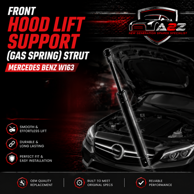 Front Hood Lift Support (Gas Spring) Strut 1638800029 A1638800029 Compatible With Mercedes Benz W163