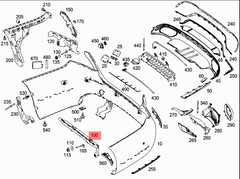 Rear Bumper Bracket 2138850765 Compatible With Mercedes-Benz E-CLASS W213 (2016-2019) Tag No.868