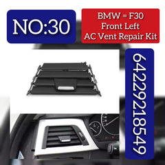 Front Left AC Conditioner Air Vent Grill Outlet Tab Clip Repair Kit 64229218549 Compatible With BMW 3 Series F30 Tag-ACR-30