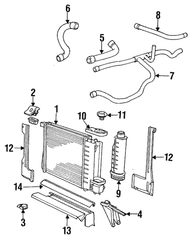 Radiator Bracket 17111712347 Compatible with BMW E32 E34