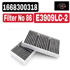 Air Filter E3909LC-2 & 1668300318 & LAK878/S Compatible With MERCEDES-BENZ GL-CLASS (X166) & GLE (W166) & GLE Coupe (C292)Tag 86