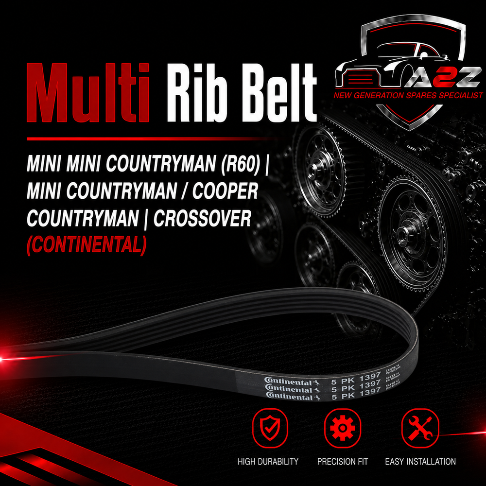 Multi Rib Belt 5PK1397 11288511919 11288573417 Compatible With MINI MINI COUNTRYMAN (R60) | MINI COUNTRYMAN / COOPER COUNTRYMAN | CROSSOVER (CONTINENTAL)