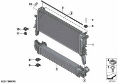 Radiator Intercooler 17517617600 Compatible With BMW F48