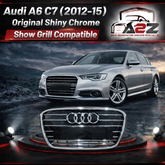 Show Grill Compatible With Audi A6 C7(2012-15) Original Shiny Chrome Tag 51