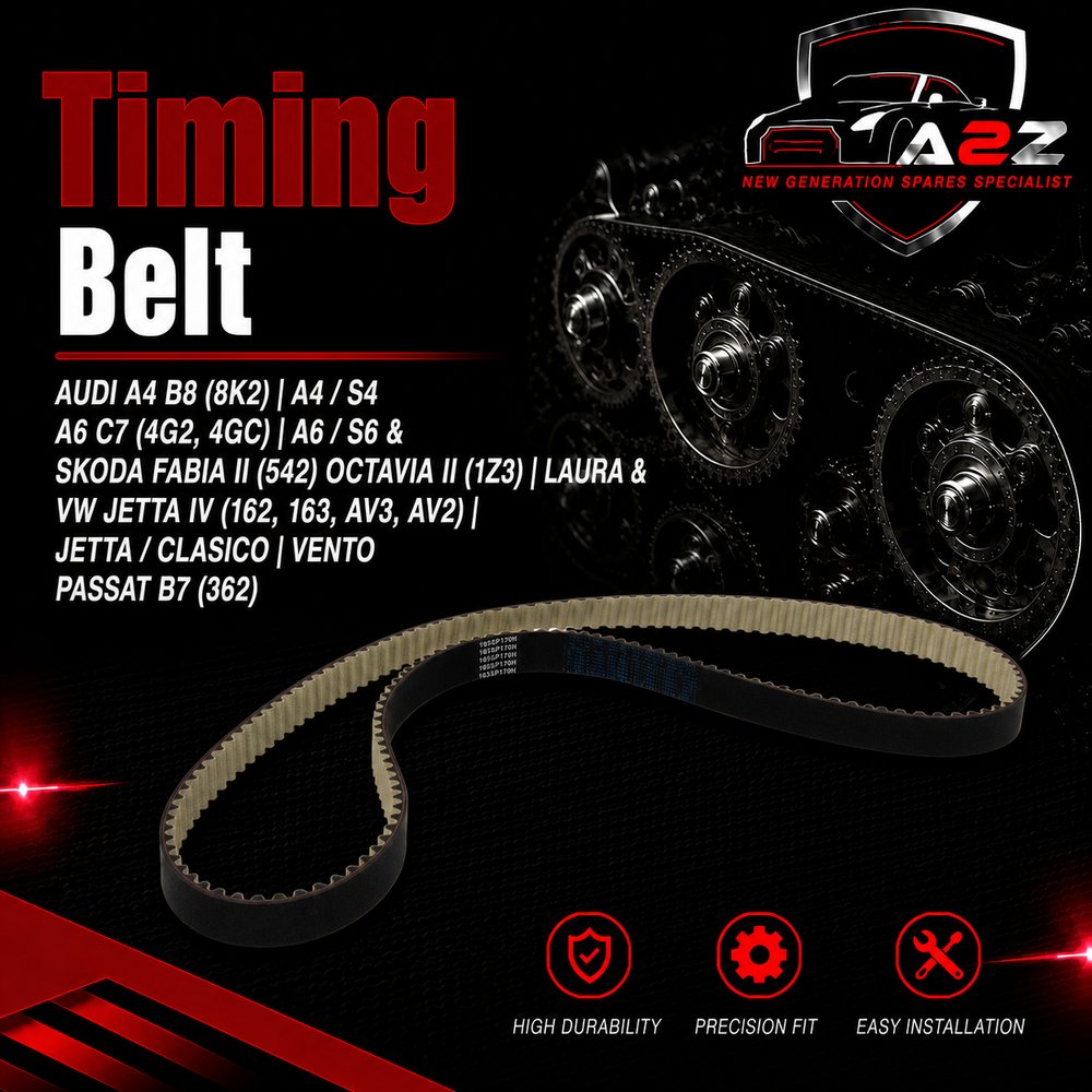 Timing Belt 941033 03L109119B 03L109119C 03L109119E Compatible With AUDI A4 B8 (8K2) | A4 / S4 A6 C7 (4G2, 4GC) | A6 / S6 & SKODA FABIA II (542) OCTAVIA II (1Z3) | LAURA & VW JETTA IV (162, 163, AV3, AV2) | JETTA / CLASICO | VENTO PASSAT B7 (362) (DAYCO)