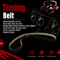 Timing Belt 941033 03L109119B 03L109119C 03L109119E Compatible With AUDI A4 B8 (8K2) | A4 / S4 A6 C7 (4G2, 4GC) | A6 / S6 & SKODA FABIA II (542) OCTAVIA II (1Z3) | LAURA & VW JETTA IV (162, 163, AV3, AV2) | JETTA / CLASICO | VENTO PASSAT B7 (362) (DAYCO)