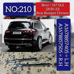 Rear Bumper Chrome Left 1678857405 & Right 1678857505 Compatible With MERCEDES BENZ GLS W167 2020-2022 Tag No.210