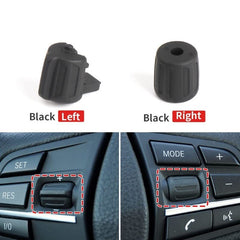 Black Steering Wheel Button Knob Set 61319229484 Compatible with BMW 5 Series F07 F10 & 3 Series F30 F34 & 7 Series F01 F02 F03 F04 & X3 F25