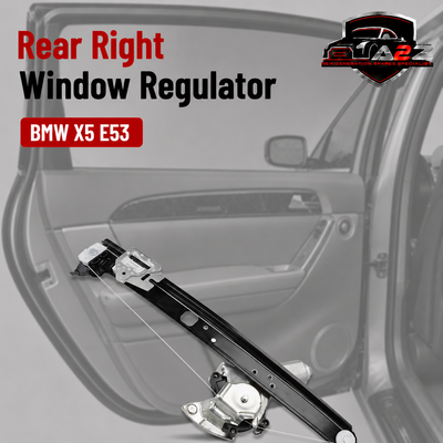 Rear Right Window Regulator. 51357125060 Compatible With BMW X5 E53