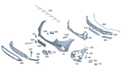 Front Bumper Chrome 2548855400 Compatible With Mercedes-Benz GLC-Class (X254) Tag No.225