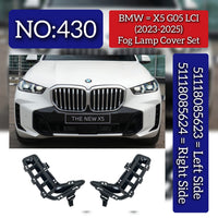 Fog Lamp Cover Left 51118085623 & Right 51118085624 Compatible With BMW X5 G05 LCI (2023-2025) Tag No.430