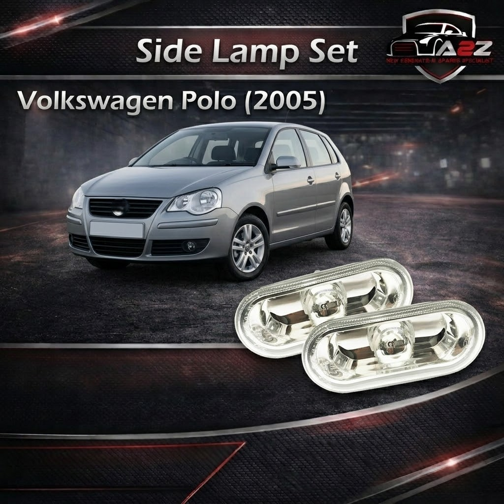 Side Lamp Set Left 1J0949117 & Right 1J0949118 Compatible With Volkswagen Polo (2005)