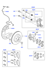 Front Brake Pad Wear Sensor SEM500080 Compatible With LAND ROVER RANGE ROVER SPORT I L320