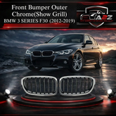 Front Bumper Outer Chrome Left 51137255411 Right 51137255412 Compatible With BMW 3 SERIES F30 Tag No.6