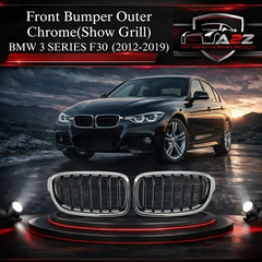 Front Bumper Outer Chrome Left 51137255411 Right 51137255412 Compatible With BMW 3 SERIES F30 Tag No.6