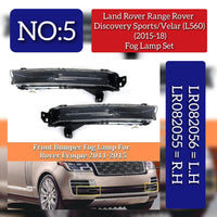 Fog Lamp Left LR082056 & Right LR082055 LR082053 LR099132 Compatible With Land Rover Range Rover Discovery Sports/Velar (L560) (2015-2018) Tag No.5