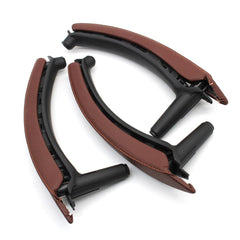 BMW X5 E70 leather inner door handle set – 7-piece interior upgrade for 2007–2013 models with premium finish and OEM fit