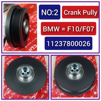 Crankshaft Pulley 11237800026 Compatible With BMW 5 Series F10 F07 & 7 Series (F01, F02, F03, F04) & X3 (F25) & X5 (E70) & X5 (F15, F85) & X6 (E71, E72) & X6 (F16, F86) Tag-CP-02