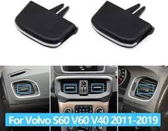 Front Air Conditioner Back Ac Vent Grille Outlet Tab Clip Slider Repair Kit 30791697 & 30791696 Compatible With VOLVO S60 & V40 (Set Of 2)