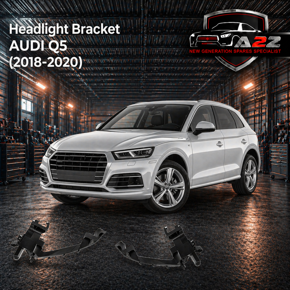 Headlight Mounting Bracket Left 80D807607 & Right 80D807608 Compatible With AUDI Q5 (2018-2020) Tag No.170