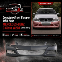 Complete Front Bumper With Hole A2048805547 Compatible With MERCEDES-BENZ C Class W204 (2011-2014) No :- 252A
