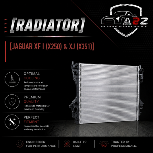 Radiator C2Z10787 Compatible with JAGUAR XF I (X250) & XJ (X351)