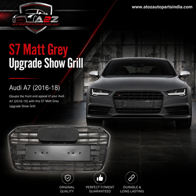 S7 Matt Grey Upgrade Show Grill Compatible With Audi = A7 (2016-18) Tag No.231
