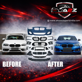 A To Z Compatible With Bmw 1 Series F20 Lci 2015-2018 Front Bumper Upgrade Convert To M Sport Mt M Tech Bodykit Bumper F20-005 Gc CC-9116 (Shipping Cost Not Included In Price)