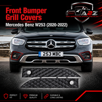 Front Bumper Grill Covers Left 2538850702 & Right 2538850802 Compatible With Mercedes Benz (W253) GLC-Class (2020-2022) Tag No.316