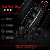 Door Panel Clips (Set of 10) Code:25 Compatible With Mercedes Benz/Volkswagen