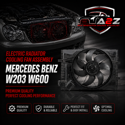 Electric Radiator Cooling Fan Assembly 2035001593 Compatible With Mercedes Benz W203 W600