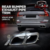 Rear Bumper Exhaust Pipe Trim Left 31454853 Compatible With Volvo XC60 (2018-21)