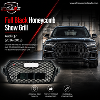 RSQ7 Full Black Honeycomb Show Grill Compatible With Audi Q7(2016-2019) Tag No.167