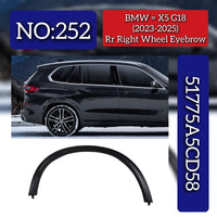 Rear Right Wheel Eyebrow 51775A5CD58 Compatible With BMW X5 G18 (2023-25) Tag No.252