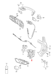Rear Left Door Lock Actuator 5K4839015R Compatible With SKODA OCTAVIA III (5E3, NL3, NR3) & SUPERB II (3T4) & YETI (5L) & VW POLO V (6R1, 6C1)