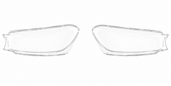 Car Front Headlight Lens Cover Transparent Lamp Shade Headlamp Shell Cover Compatible For BMW G32/GT (2016-19)