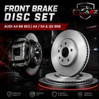 Front Brake Disc Set 8K0615301A 4GD615301 L8KD615301A Compatible With AUDI A4 B8 8K2 | A4 / S4 & Q5 8RB