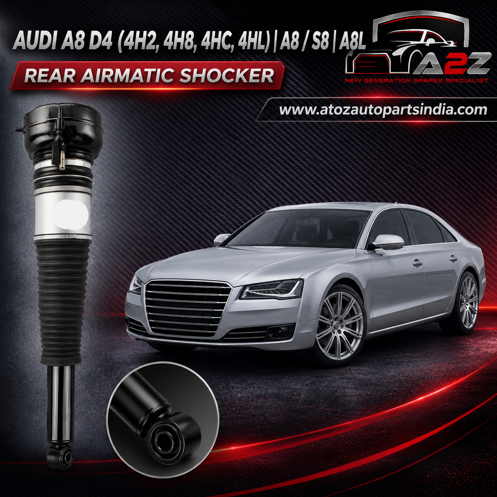 Rear Air Suspension Shock Absorber Strut 4H0616001M Compatible With AUDI A8 D4 (4H2, 4H8, 4HC, 4HL) | A8 / S8 | A8L (2010-18)