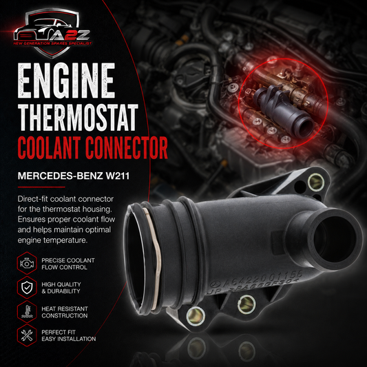 Engine Thermostat Coolant Connector 6422001156 Compatible With MERCEDES-BENZ E-CLASS W211 W212 & GL-CLASS X164, S-CLASS W221 Tag-E-10