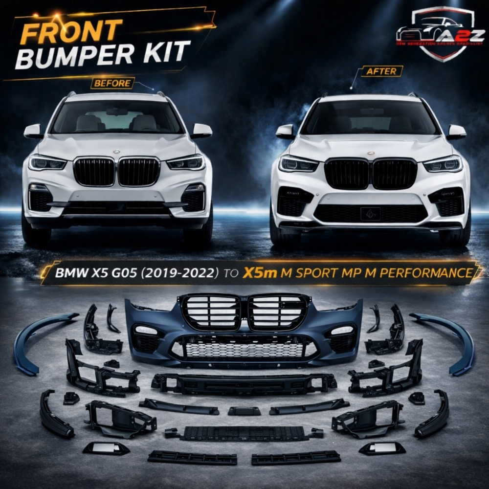 Front Bumper Body Kit Compatible with BMW X5 G05 (2019-2022 ) To X5 M Sport Mp M Performance Upgrade | (Shipping Cost Not Included In Price)