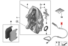 Front Brake Pad Wear Sensor 34356792289 Compatible With BMW 1 Series F20 & 3 Series F30 F80