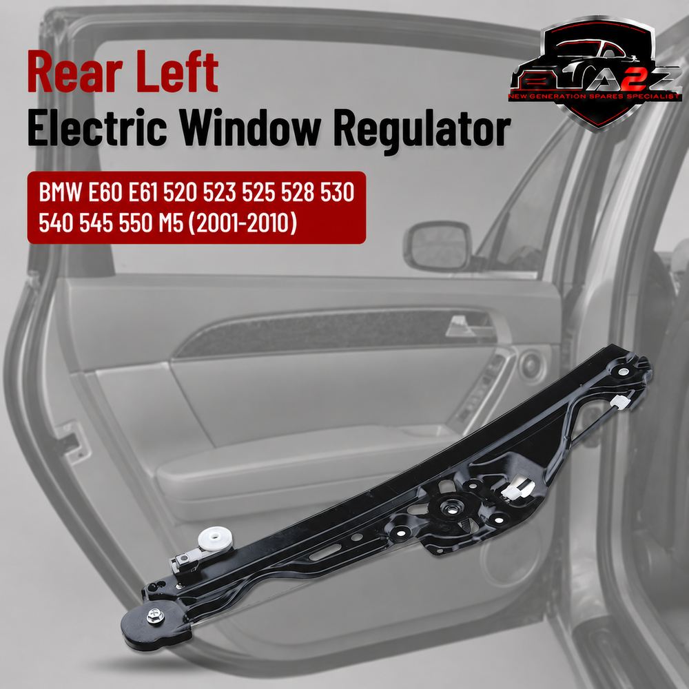 Rear Left Electric Window Regulator 51357075673 Compatible With BMW E60 E61 520 523 525 528 530 540 545 550 M5 (2001-2010)