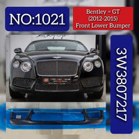 Front Lower Bumper 3W3807217 3W3807221 Compatible With Bentley GT (2012-2015) Tag No.1021
