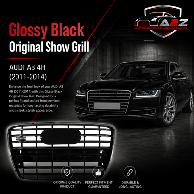Glossy Black Original Show Grill A4H0853551GHT94 Compatible With AUDI A8 4H (2011-2014) Tag No.106